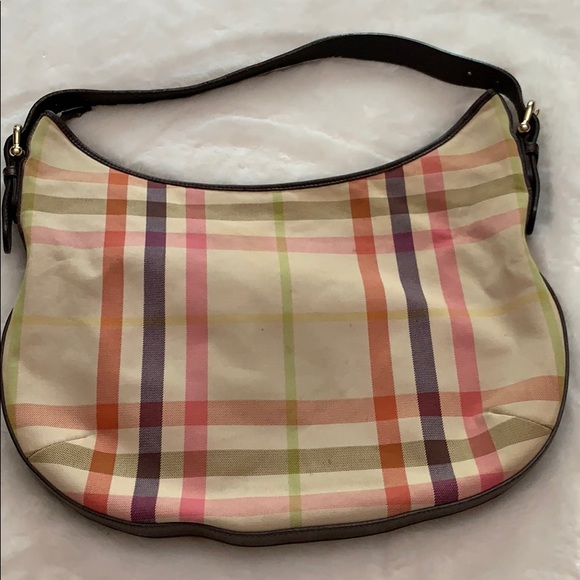 Burberry Canvas Hobo 100% Authentic - Picture 3 of 8